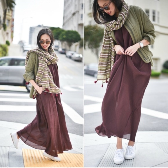 Madewell Shirred Maxi Dress - Picture 2 of 7